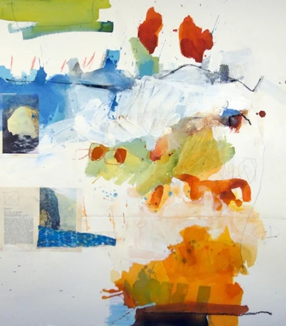 Michael Rich Untitled 3 , 2008 mixed media on paper 34 × 30 in. 