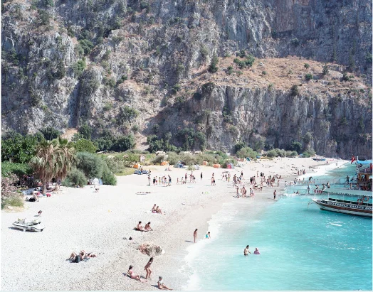 Massimo Vitali Butterfly Valley , Turkey, 2010 chromogenic print with Diasec mount 60 x 72 in. edition of 6