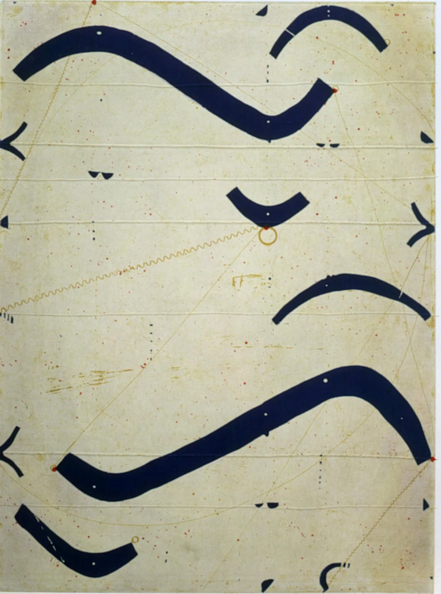 Caio Fonseca Seven String Etching Obliques , 2001 spitbite and sugarlift aquatint etching with soft ground and chine collé 24 1/2 x 18 in. (image size) 34 1/2 x 26 3/4 in. (paper size) edition of 50