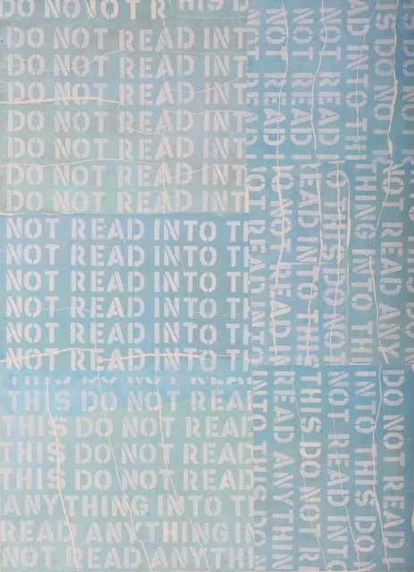 Charlie Miesmer Instruction , 2010 acrylic and paper on panel 41 x 56 in.