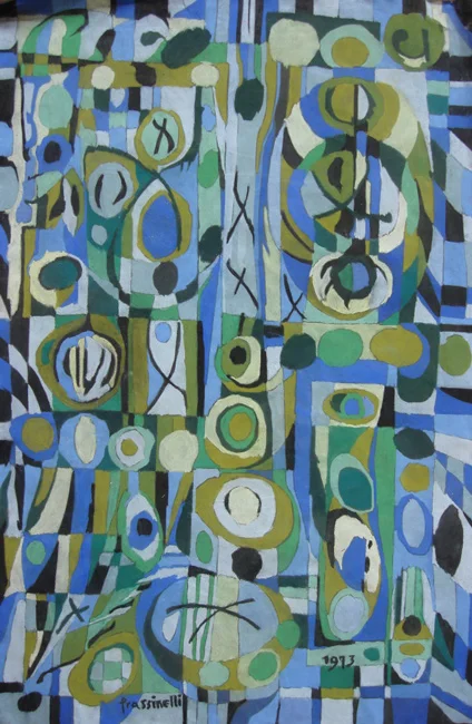 Sarah Frassinelli P4, 1973 pastel on paper 40 x 26 1/4 in.