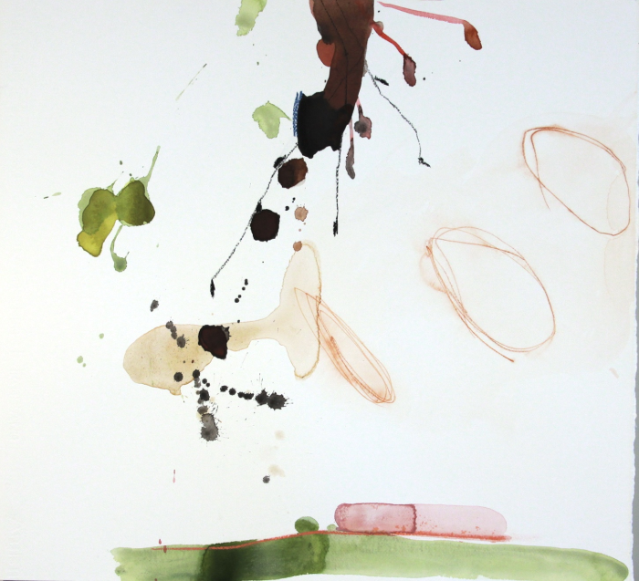 Michael Rich Blossoms 6 , 2010 mixed media on paper 22 x 24 in. 