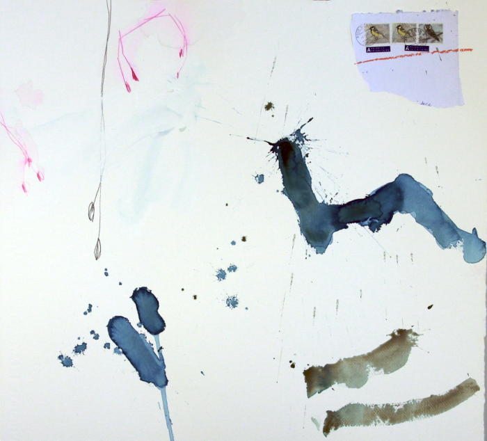 Michael Rich Blossoms 5 , 2010 mixed media on paper 22 x 24 in.