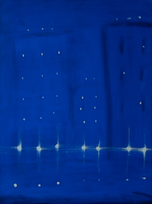 Kathryn Lynch City Lights oil on paper 29 3/4 x 22 1/4 in.