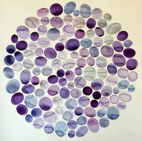 Idoline Duke Lavender Pools , 2016 watercolor on paper 30 x 30 in.