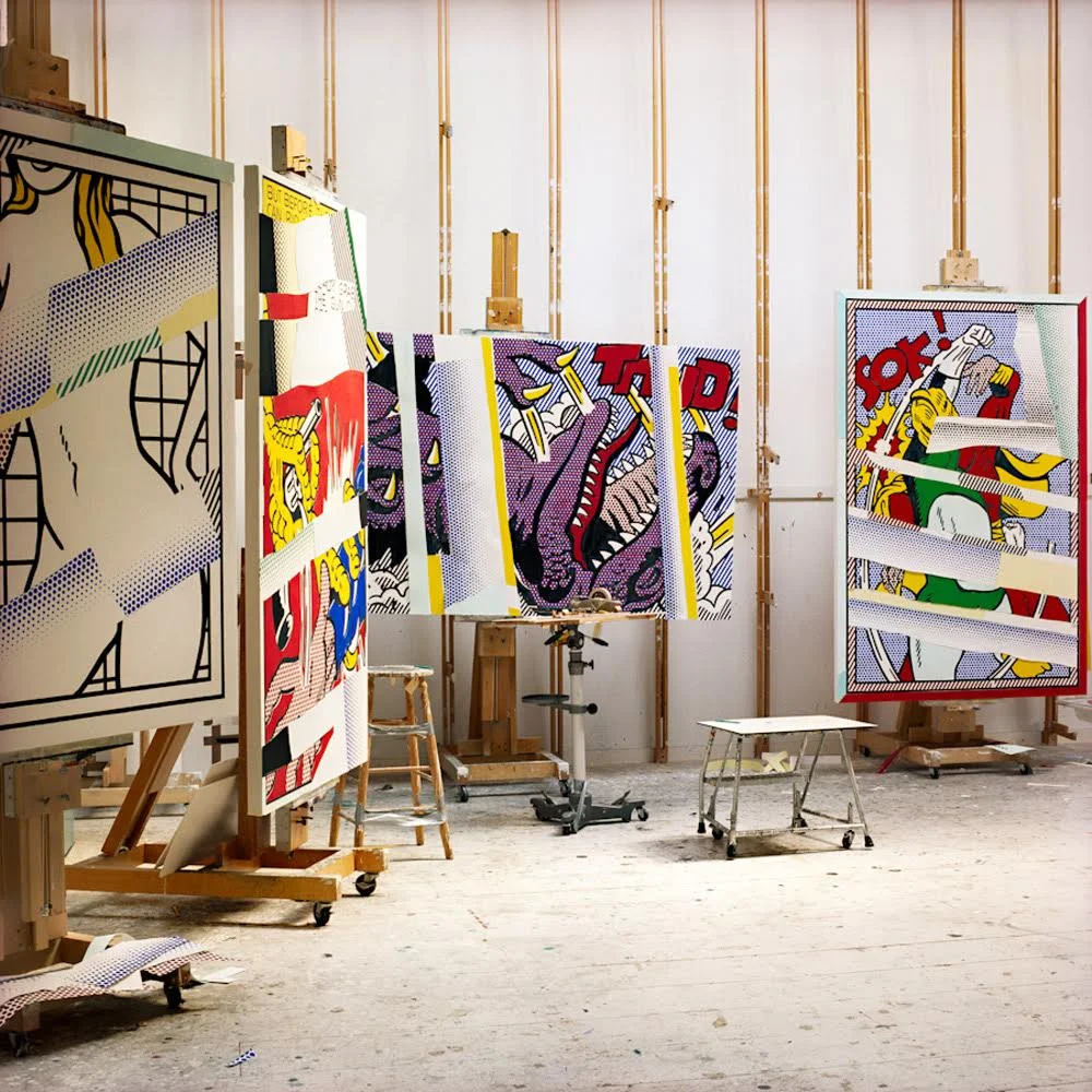 Laurie Lambrecht Four Reflections on Easels , 1990 archival pigment print 24 x 24 in. edition 2/12