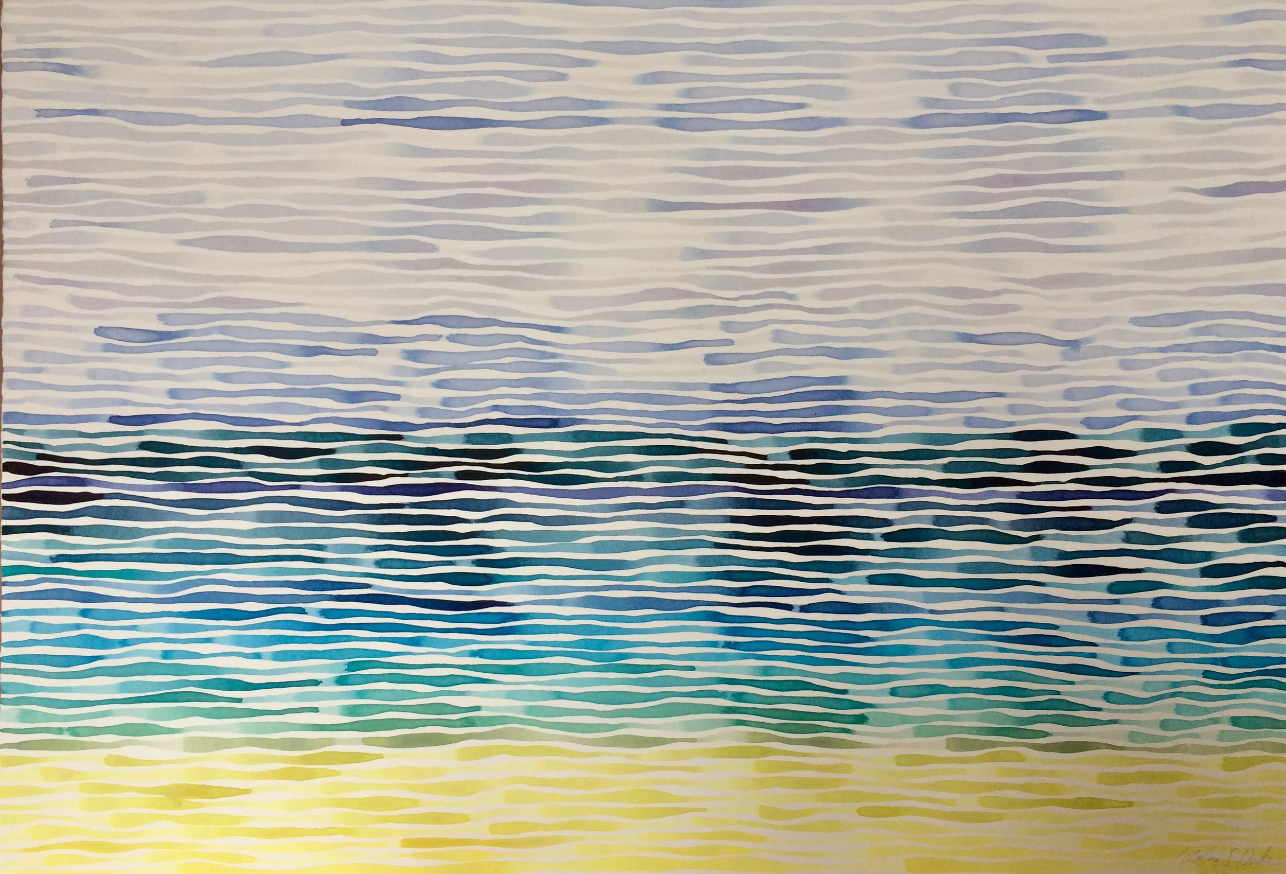 Idoline Duke Atlantic Lines (6.18) watercolor on paper 42 x 50 in.