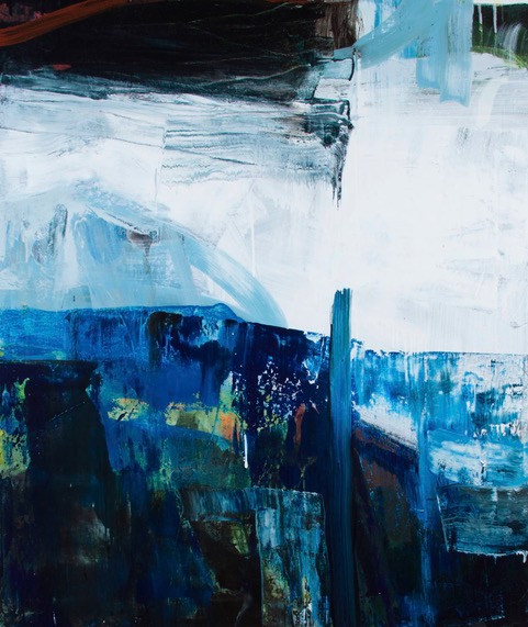 MICHAEL RICH Winter Gone By, 2017 oil and wax on canvas 38 x 32 in.