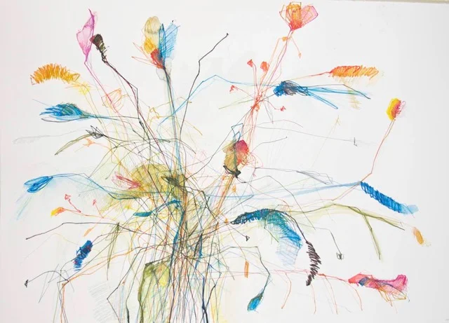 MICHAEL RICH Arrangement, 2015 mixed media on paper 28 x 39 in.