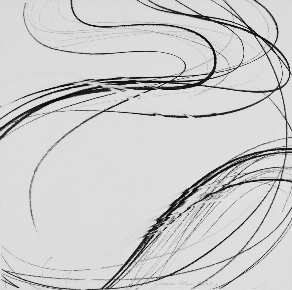 JAANIKA PEERNA Undulations 18, 2013 pigment pencil on mylar 18 x 18 in.