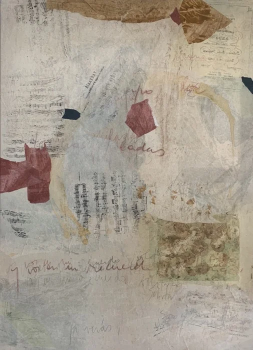 MARIA NOEL Piano Variations in Italian Mood , 2008 mixed media on canvas 51 1/4 x 37 1/4 in.