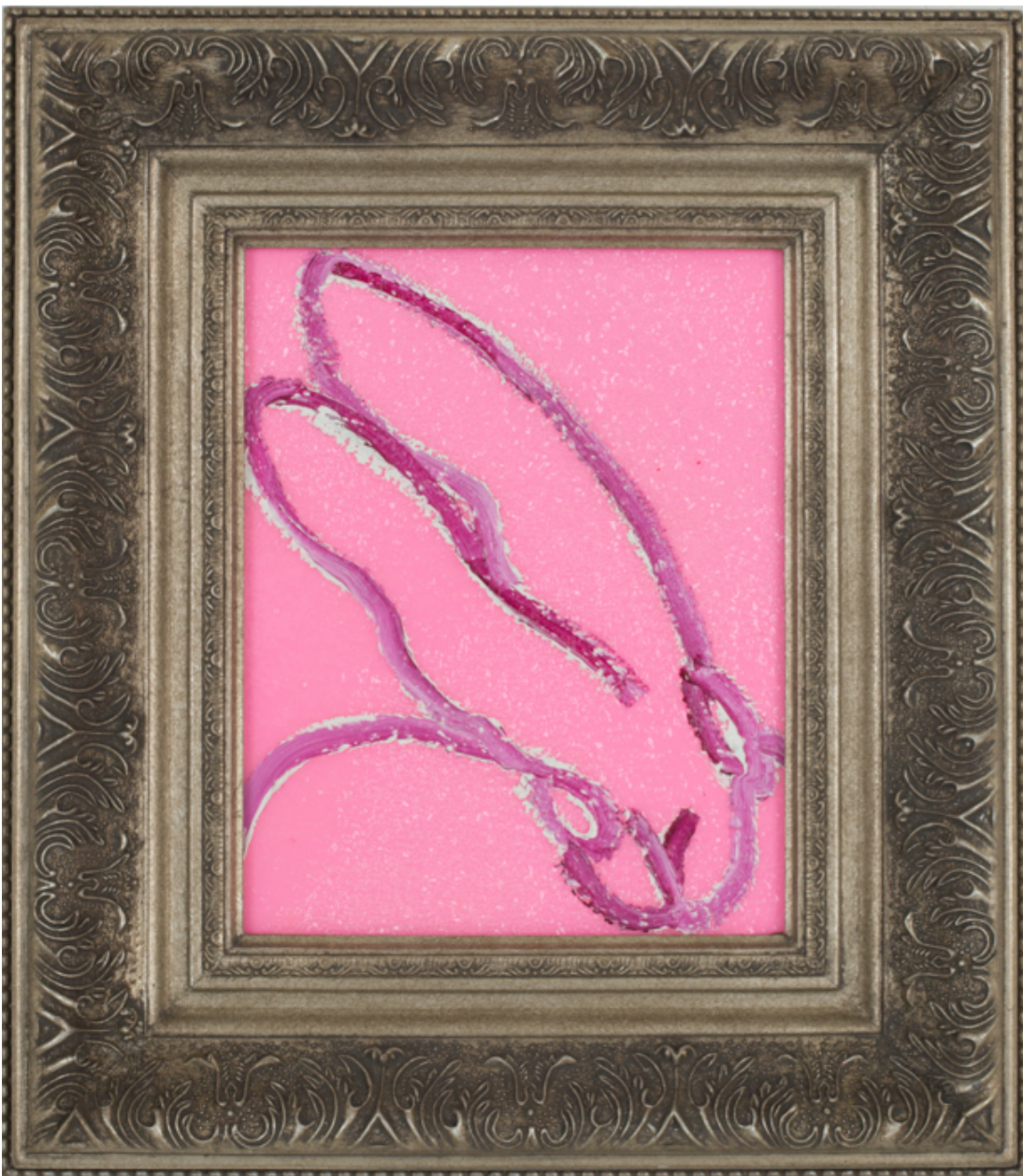 HUNT SLONEM Untitled, 2019 oil & acrylic w/ diamond dust on wood 10 x 8 in.