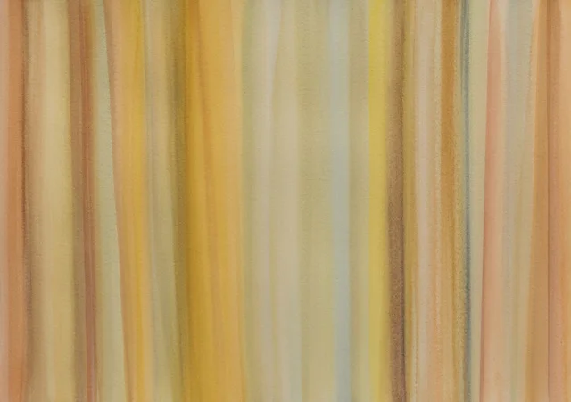 JANET JENNINGS Orange Lines, 2017 watercolor and pastel on arches paper 26 ½ x 33 ½ in