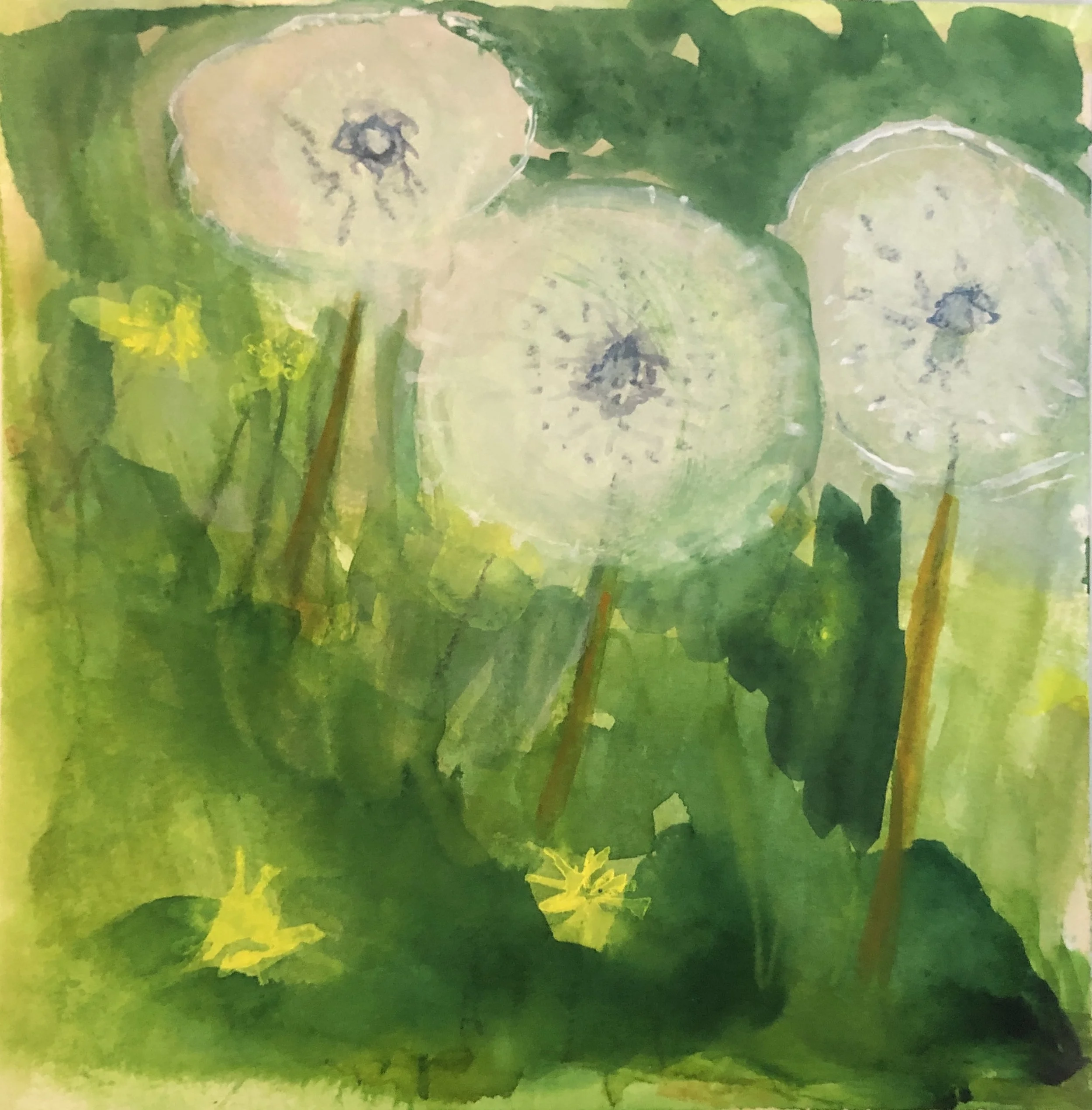 Kathryn Lynch Untitled, 2019 watercolor on paper 8 x 8 in.