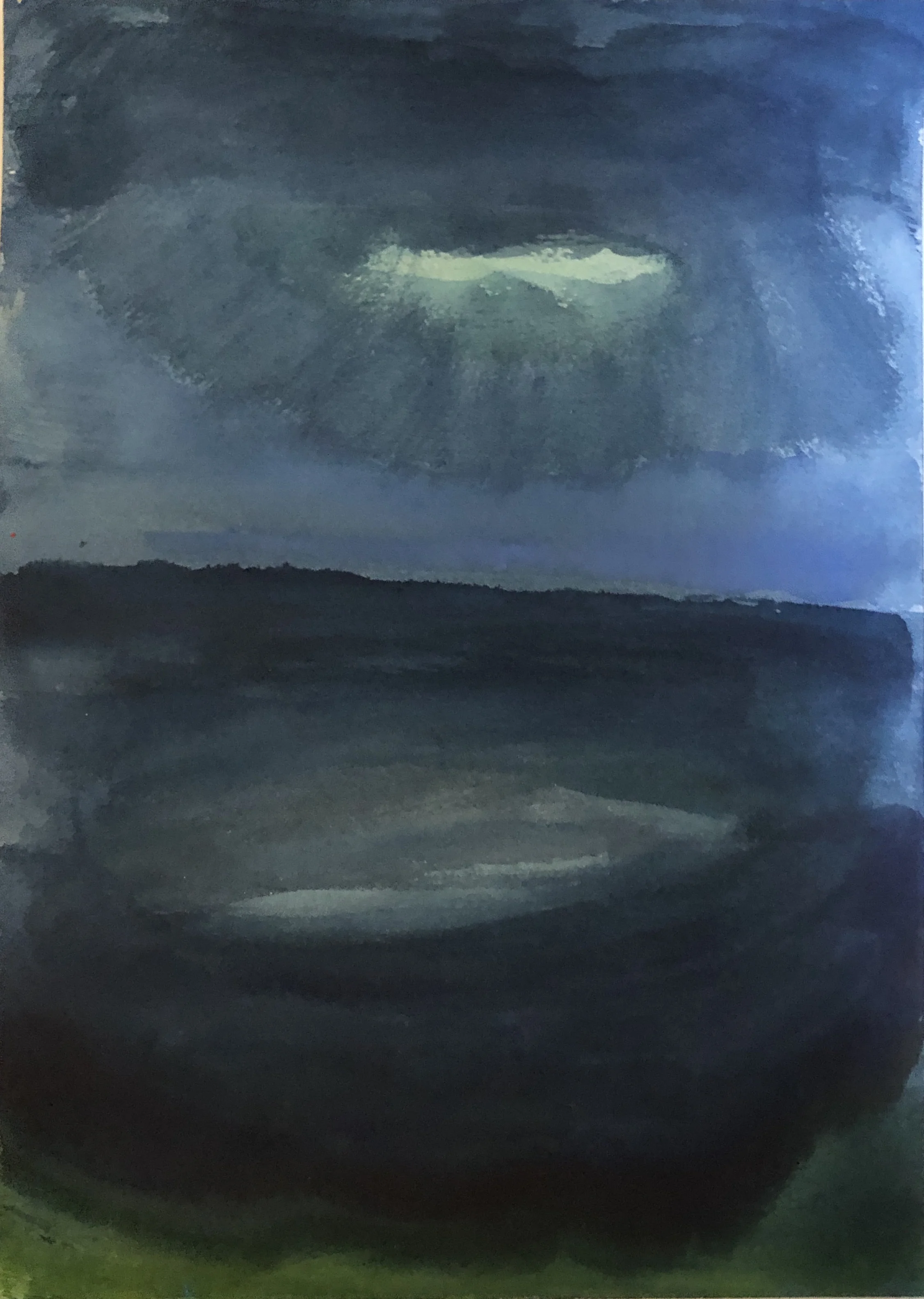 Kathryn Lynch Untitled, 2019 watercolor on paper 8 x 8 in.