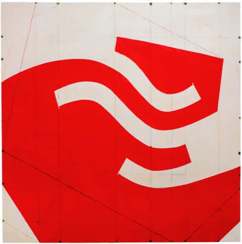 Caio Fonseca Fifth Street C13.27 mixed media on canvas 72 x 72 in.