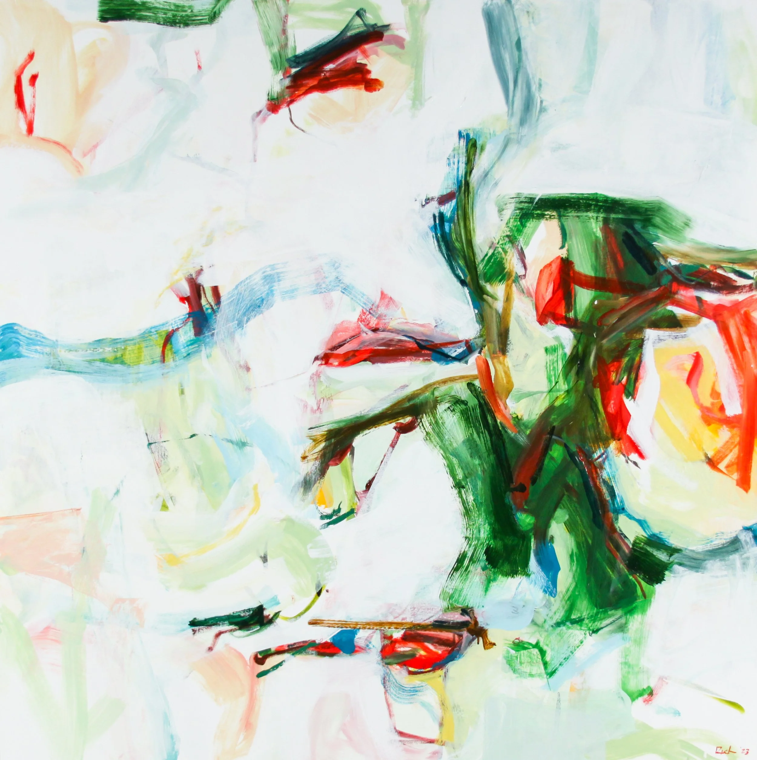 Michael Rich Aria 2023 Oil on canvas 47 x 47 x 1.5 in.