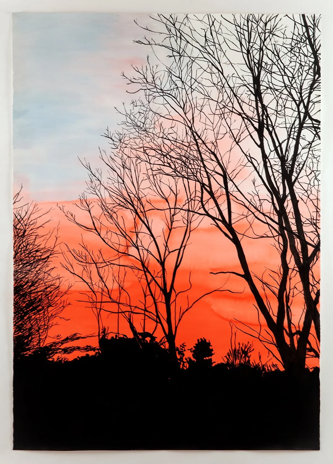  Richard Dupont  Islands 383, 2025  Ink and watercolor on handmade paper 60 × 42 in. 