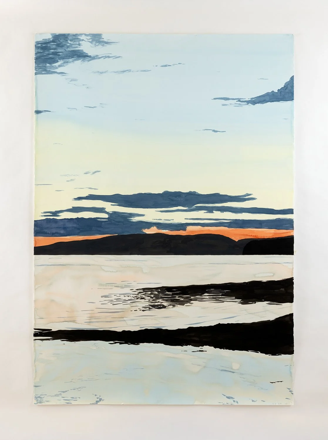  Richard Dupont  Islands 587 , 2025 Watercolor and ink on handmade paper 60 × 42 in. 