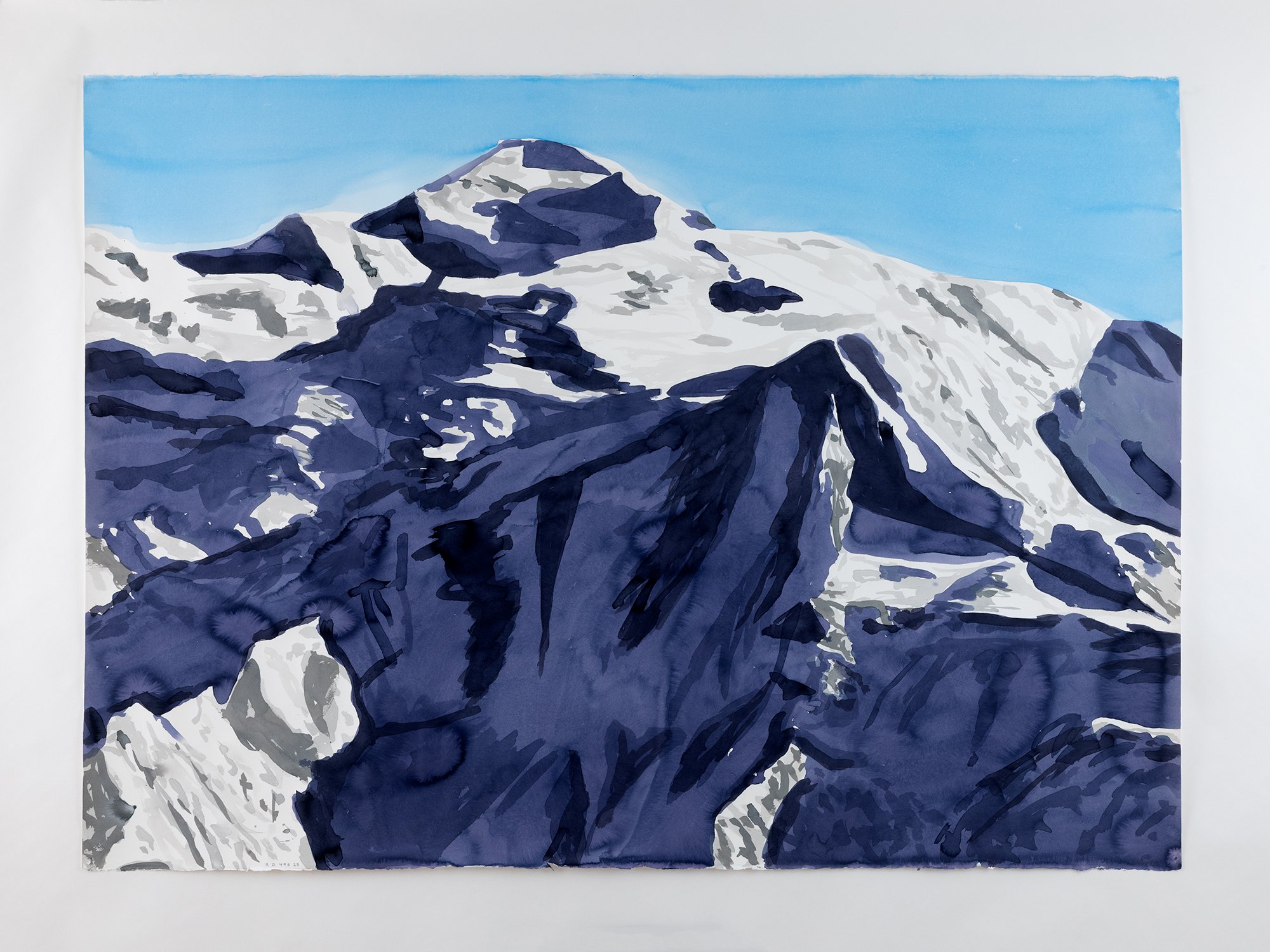  Richard Dupont  RD 498,  2025 Watercolor and ink on handmade paper 42 × 60 in. 