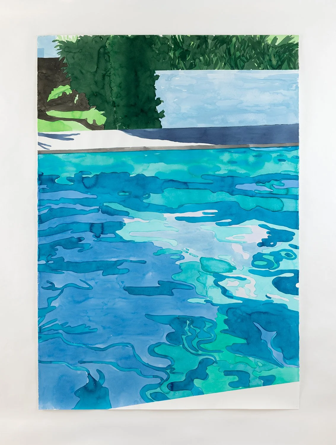  Richard Dupont  Islands 551,  2025 Watercolor and ink on handmade paper 60 × 42 in. 