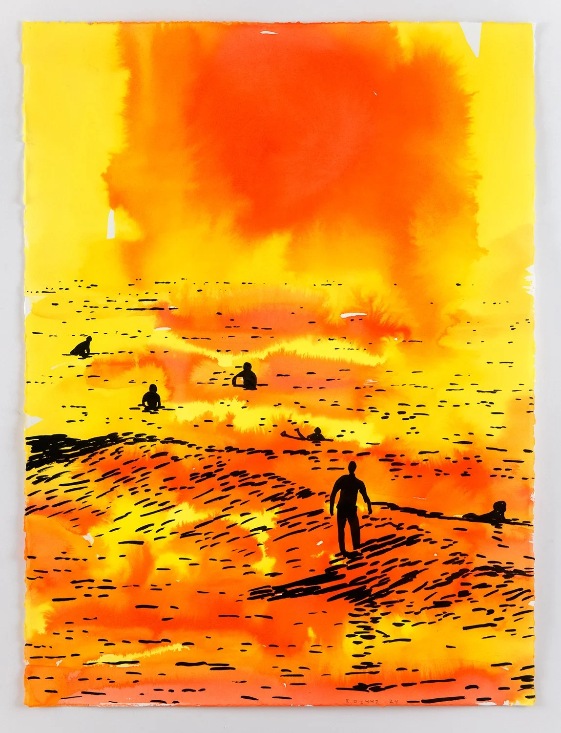  Richard Dupont   Islands 442,  2026  Ink and watercolor on handmade paper  30 x 22 in. 