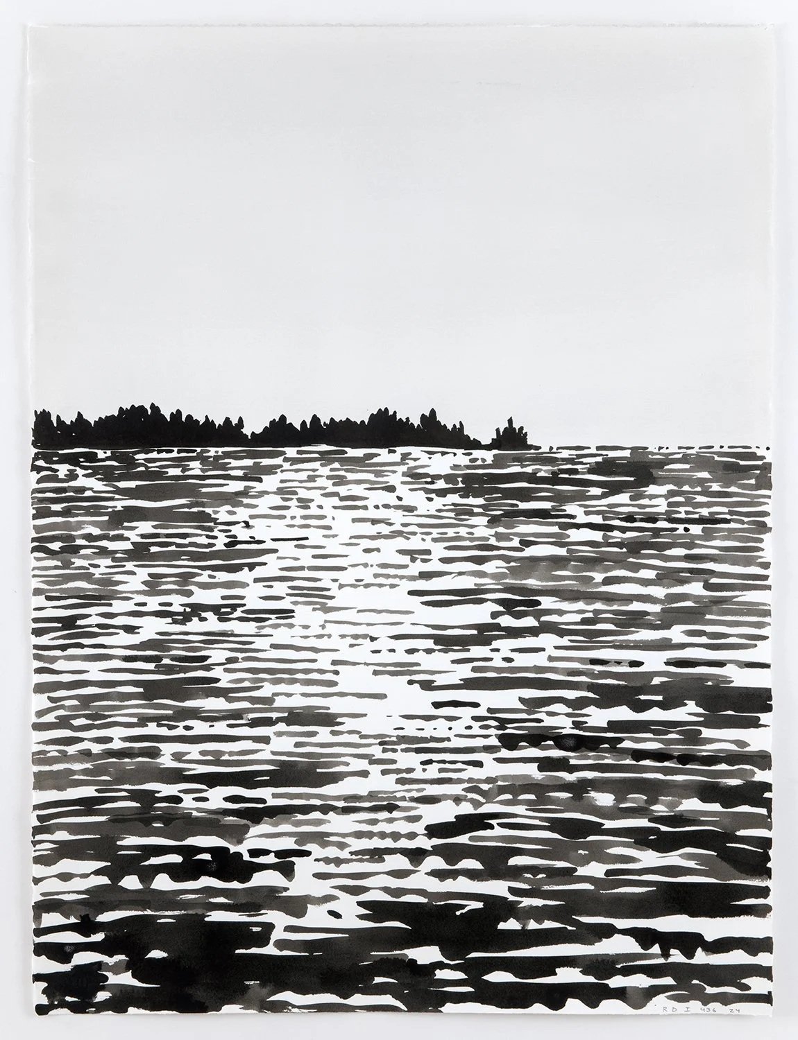  Richard Dupont   Islands 436,  2026  Ink and watercolor on handmade paper  30 x 22 in. 