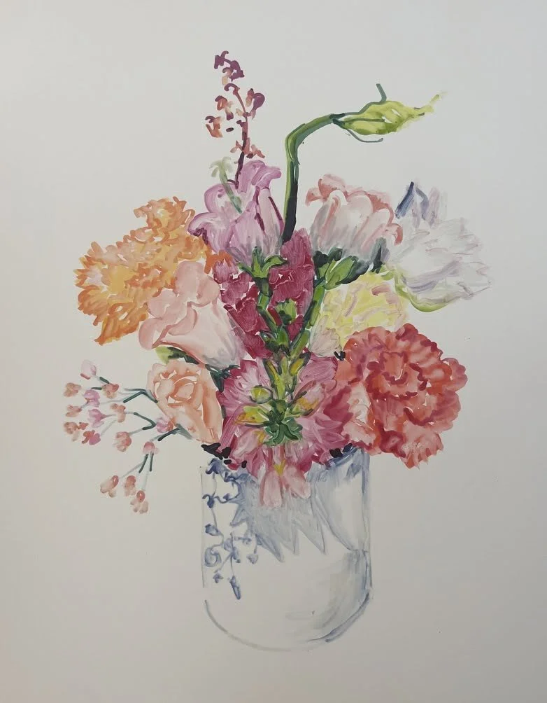   BORIS TORRES   Untitled from Flower Series , 2026 Marker on Yupo paper 14 x 11 in. 
