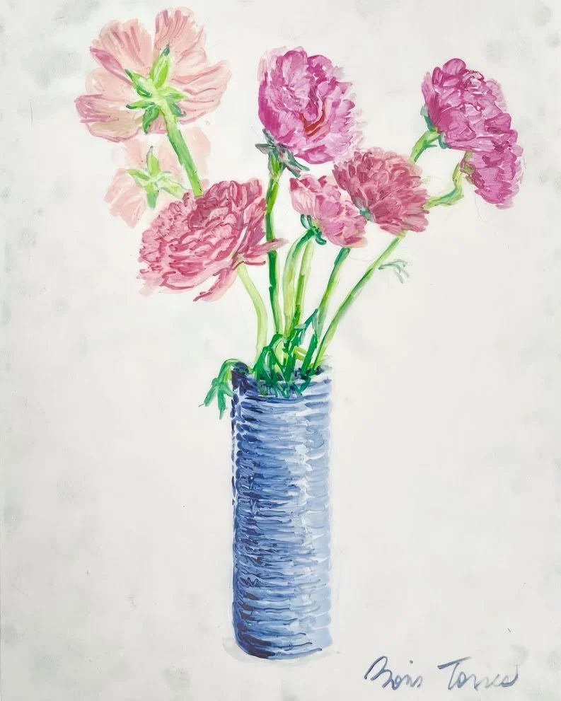   BORIS TORRES   Untitled from Flower Series , 2026 Marker on Yupo paper 14 x 11 in. 