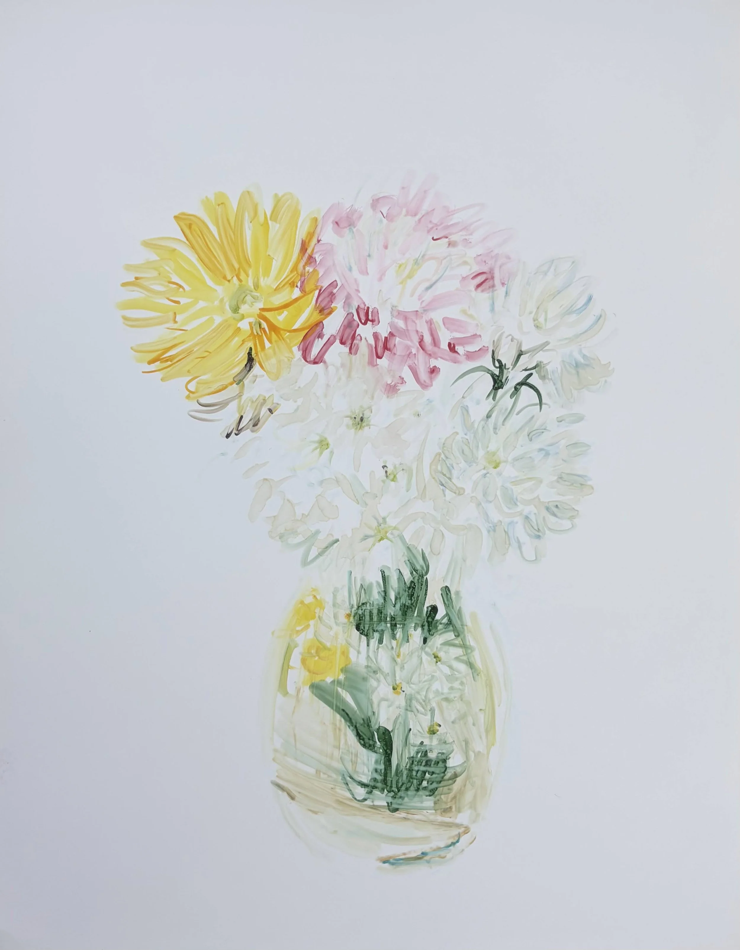   BORIS TORRES   Untitled from Flower Series , 2026 Marker on Yupo paper 14 x 11 in. 