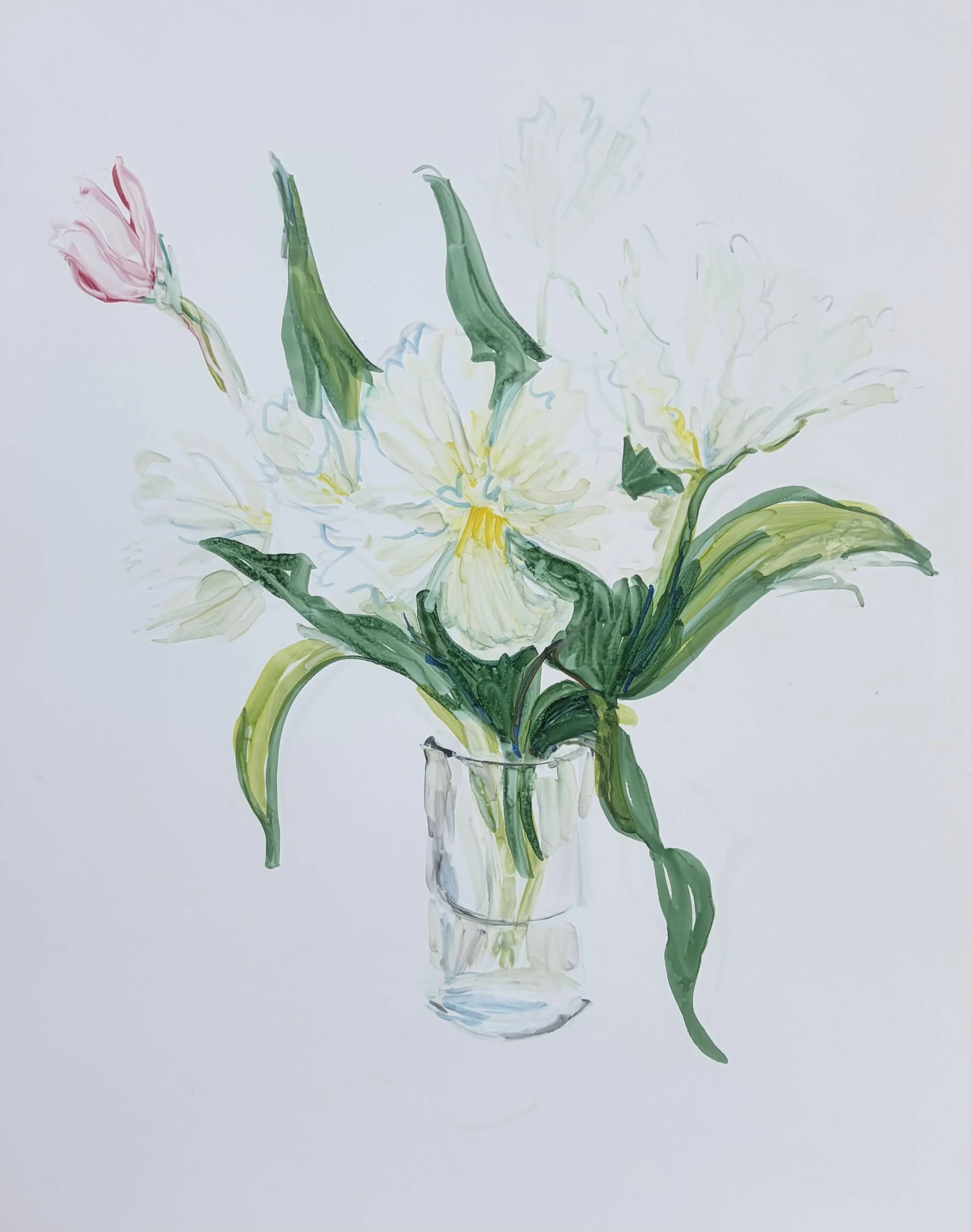   BORIS TORRES   Untitled from Flower Series , 2026 Marker on Yupo paper 14 x 11 in. 