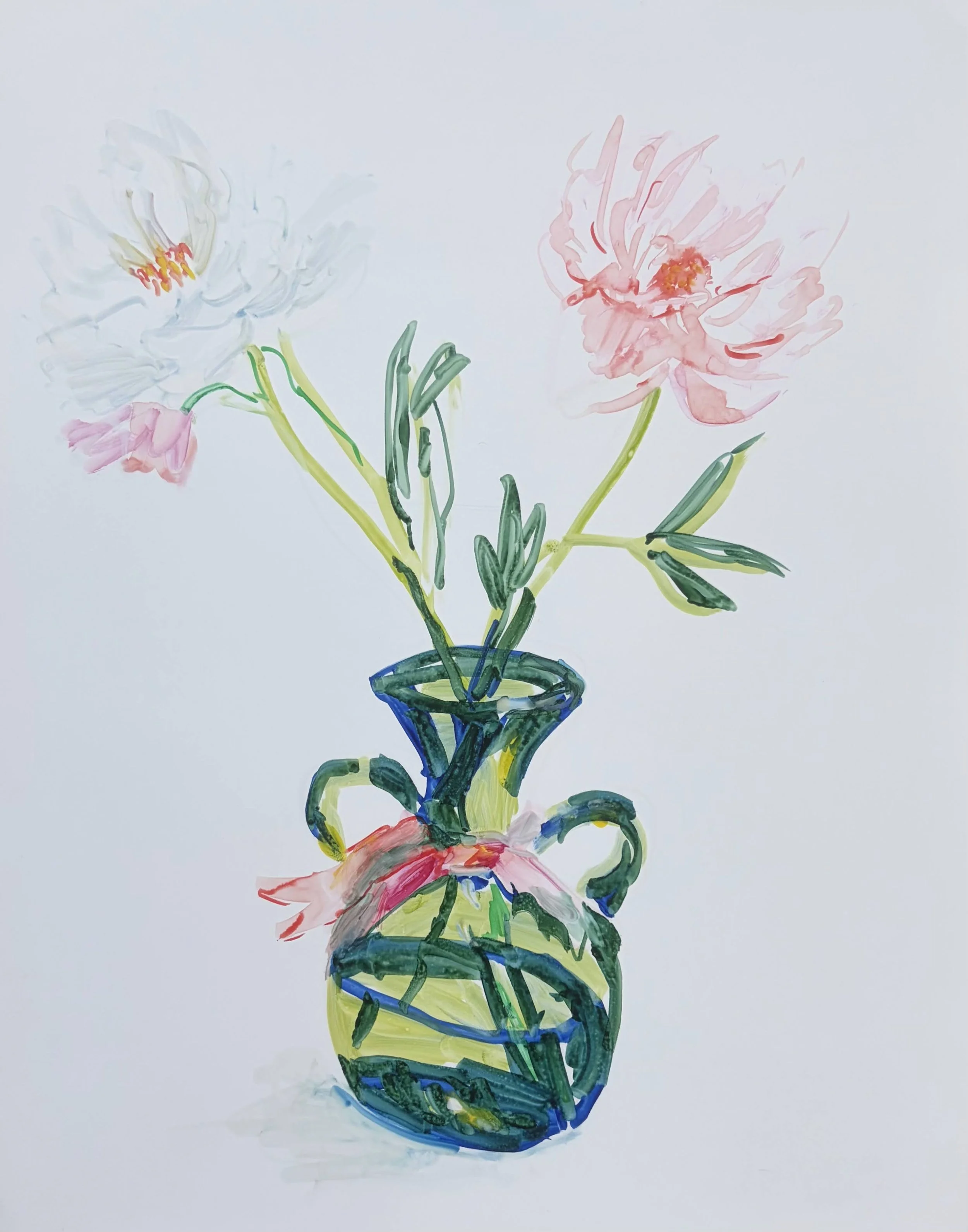   BORIS TORRES   Untitled from Flower Series , 2026 Marker on Yupo paper 14 x 11 in. 