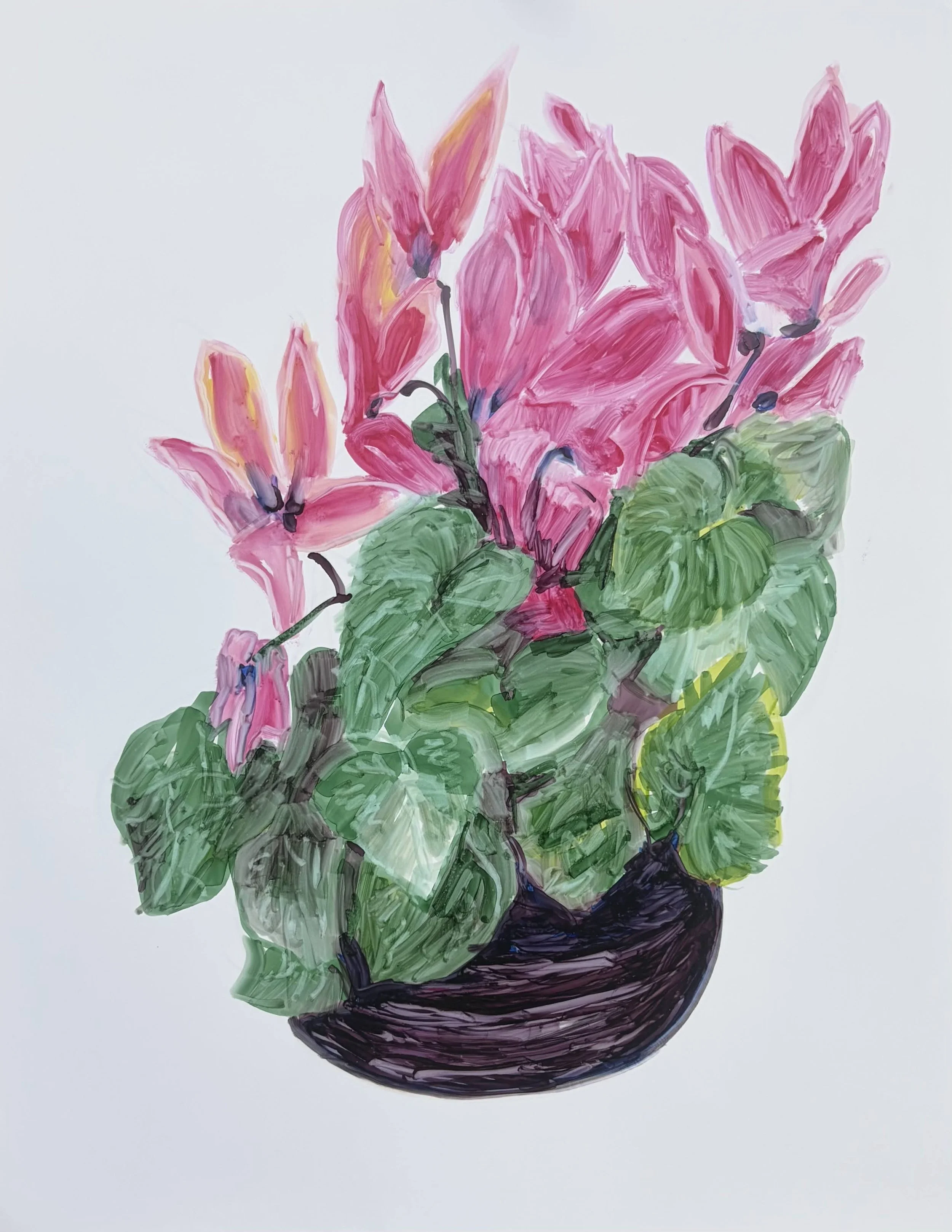   BORIS TORRES   Untitled from Flower Series , 2026 Marker on Yupo paper 14 x 11 in. 