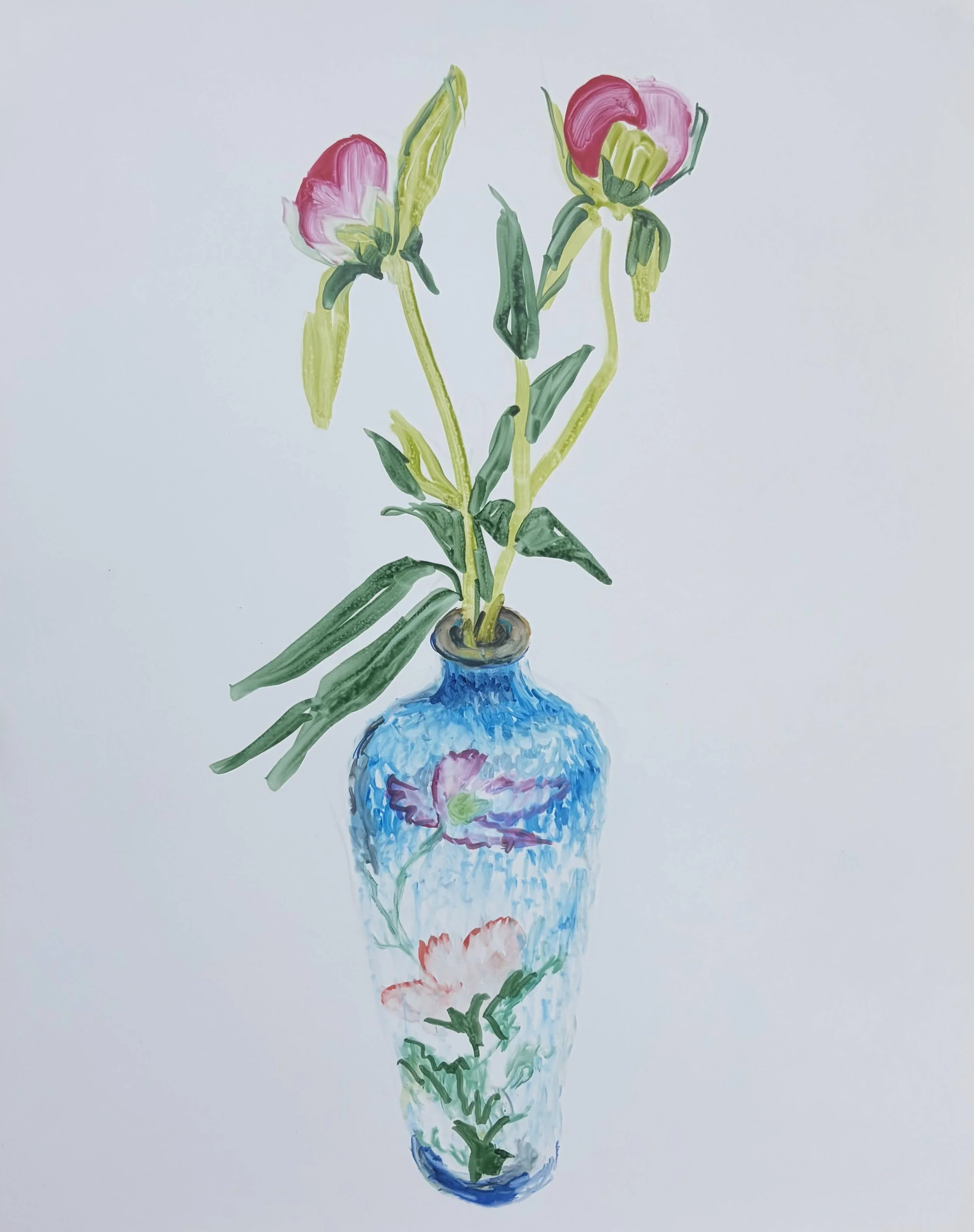   BORIS TORRES   Untitled from Flower Series , 2026 Marker on Yupo paper 14 x 11 in. 