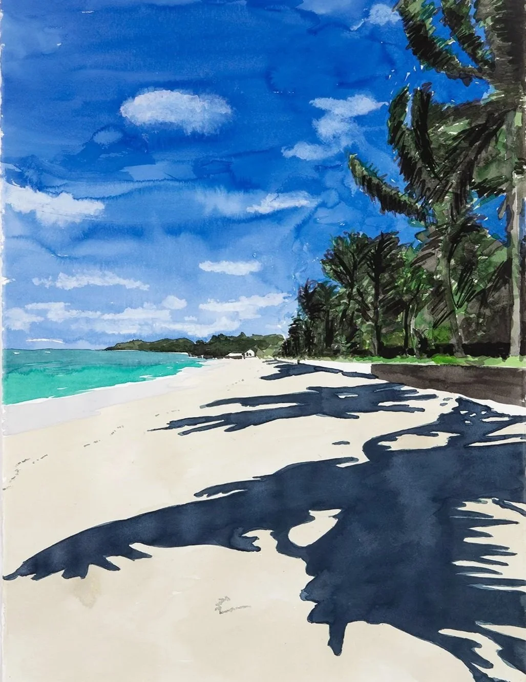   RICHARD DUPONT   Islands 290 , 2023 Watercolor on paper 30 x 22 in. Work is currently unframed. Framing is additional. 