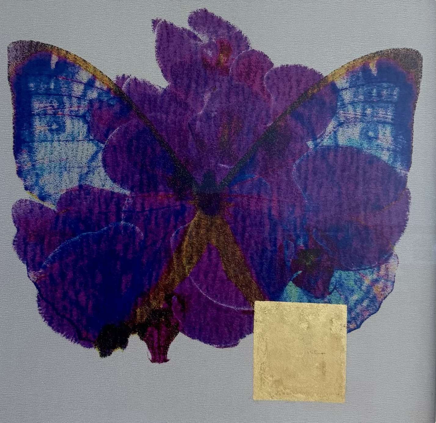   PHILIPPE CHENG   Untitled , 2026 Sandpaper with gold leaf 48 x 48 in. 49 x 49 in. (framed dimensions) 