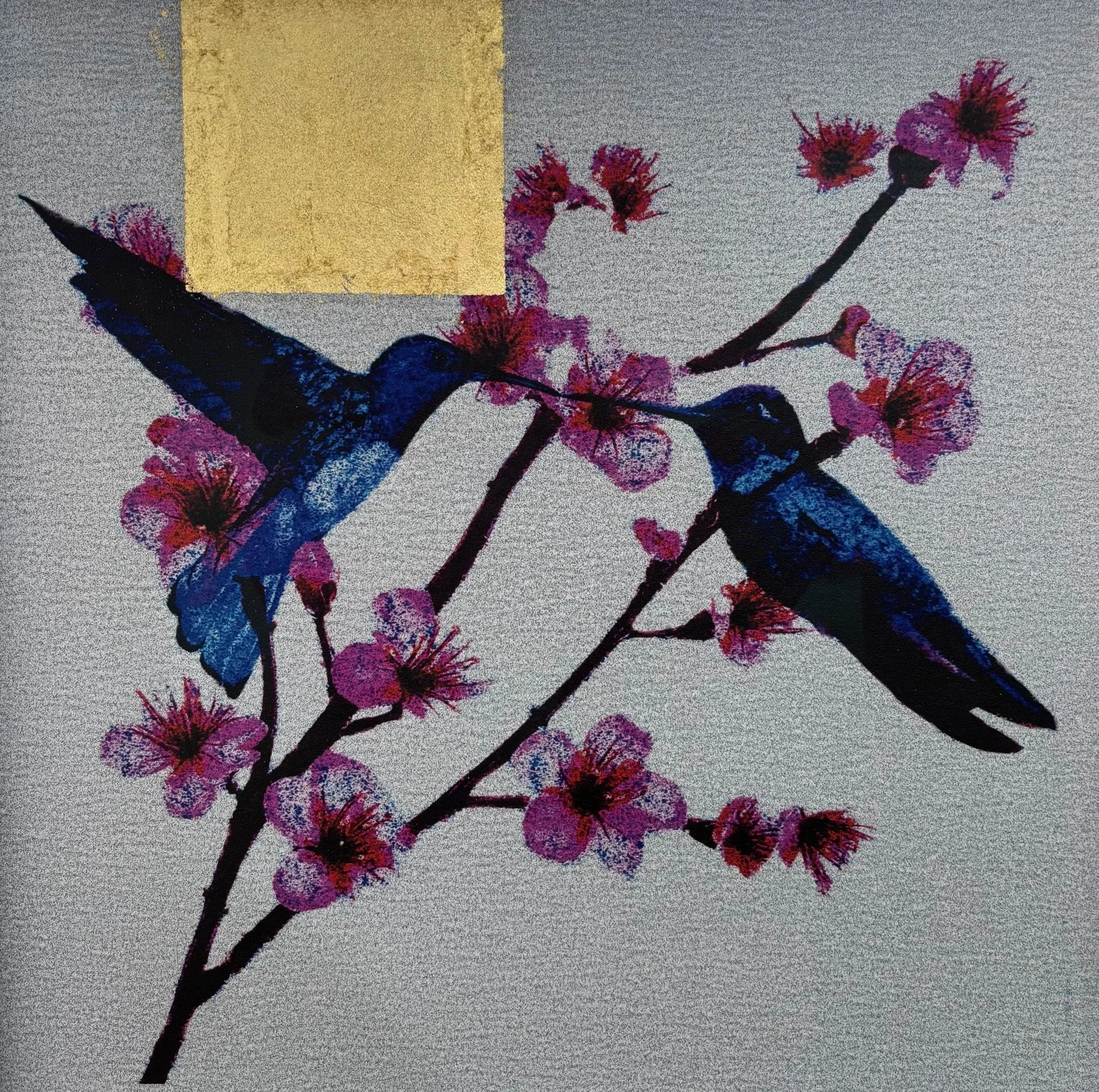   PHILIPPE CHENG   Untitled , 2026 Sandpaper with gold leaf 22 1/4 x 22 in. 23 1/2 x 23 1/4 in. (framed dimensions) 