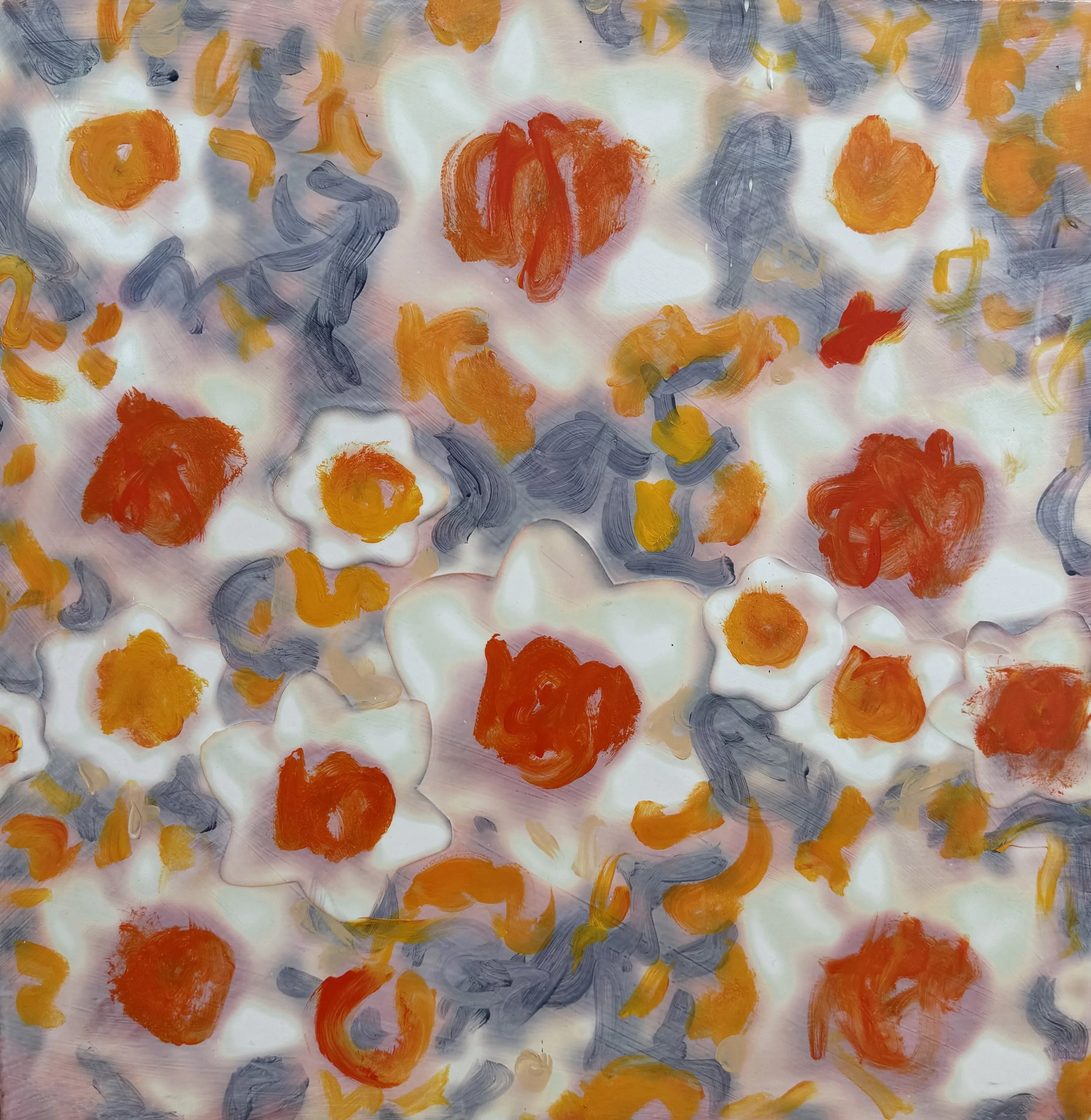   PETER DAYTON   Blur #10 , 2014 Pigment Print Collage with Acrylic on Panel 24 x 24 in. 