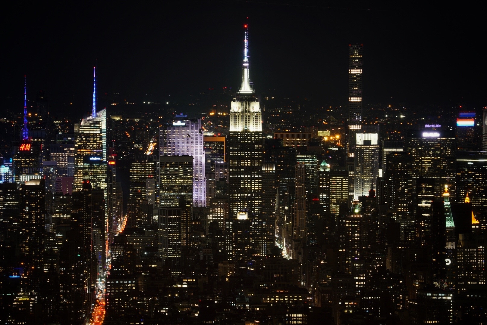 Midtown Manhattan skyline from One World Observatory