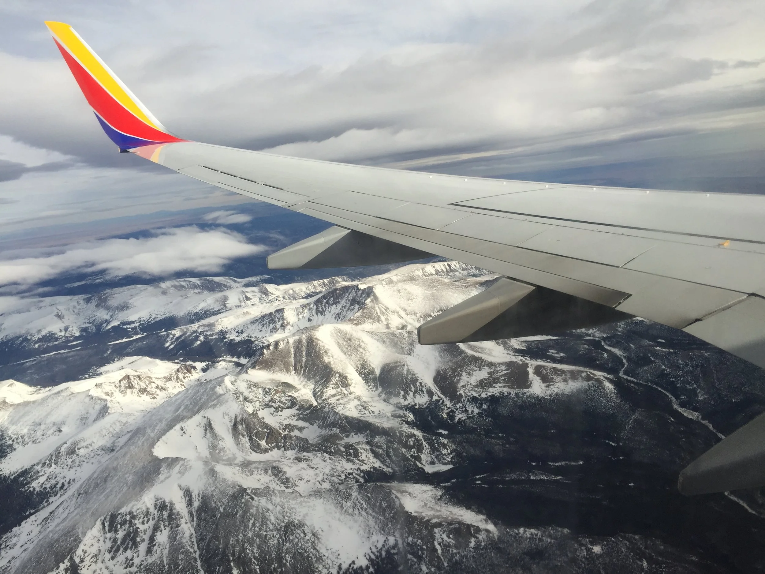 Soaring over the Rocky Mountains