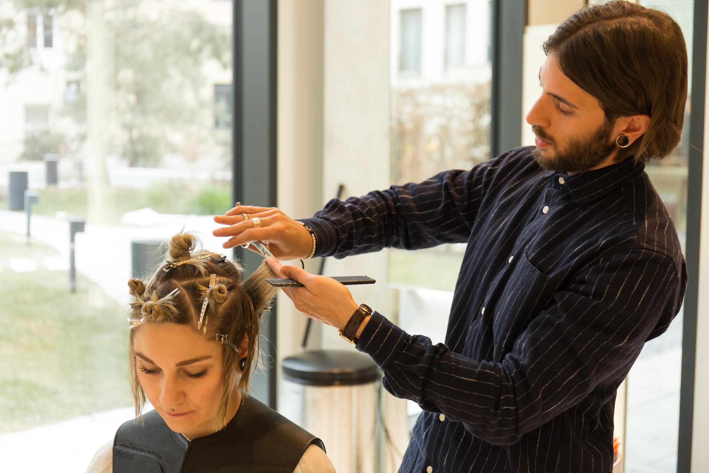 Mattia Esposito Cutting Hair