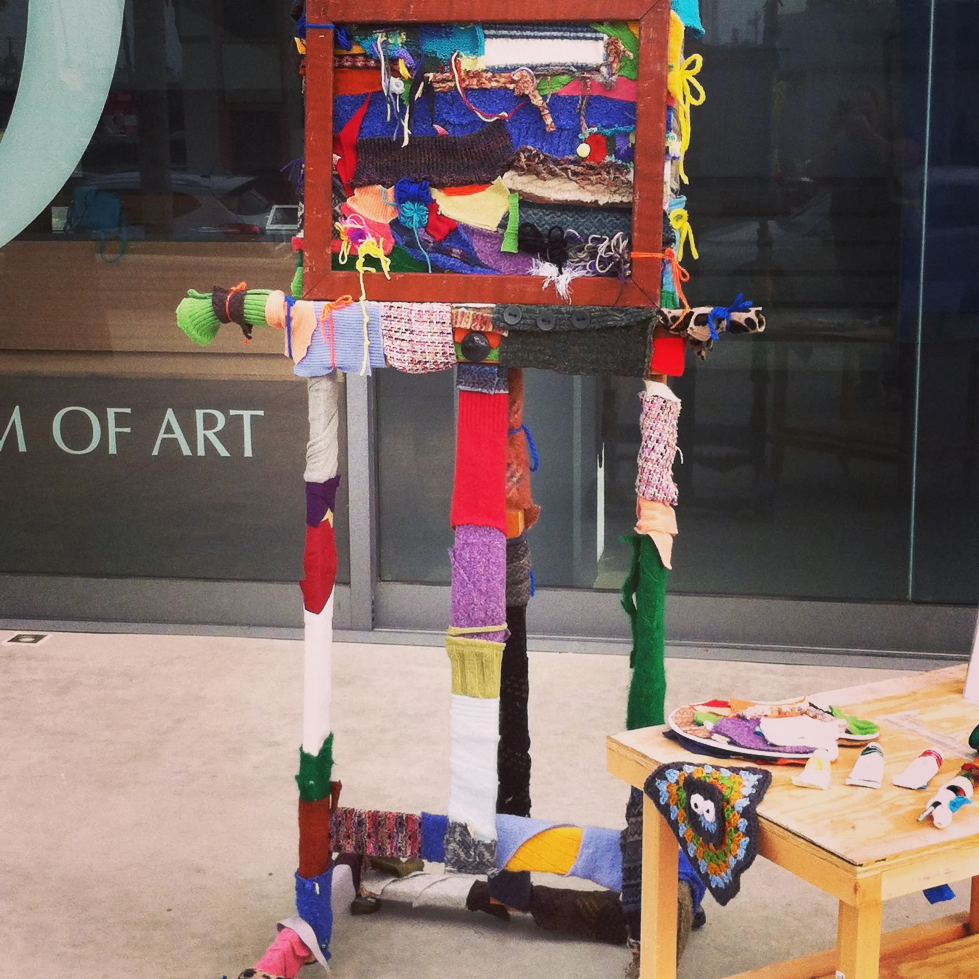 Yarn Bomb O'side Community Art Project, 2014.