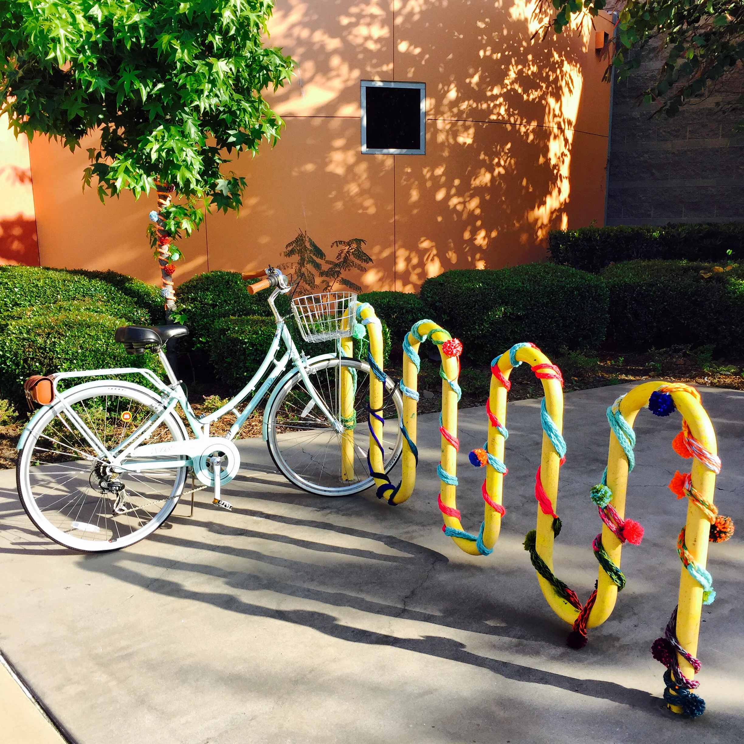 Workshop + Yarn Bomb Installation: Bombs Away East LA, 2016.