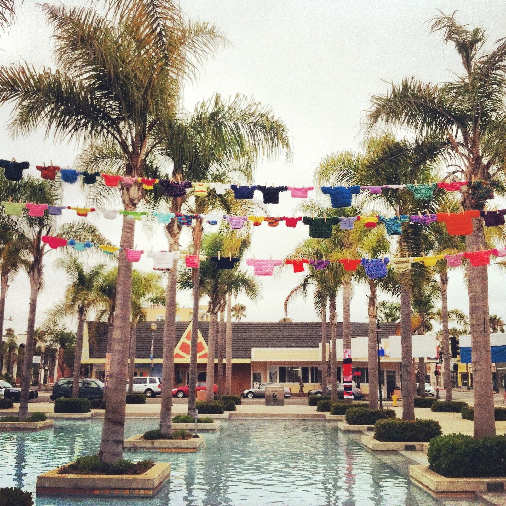 Yarn Bomb O'side Community Art Project, 2014.