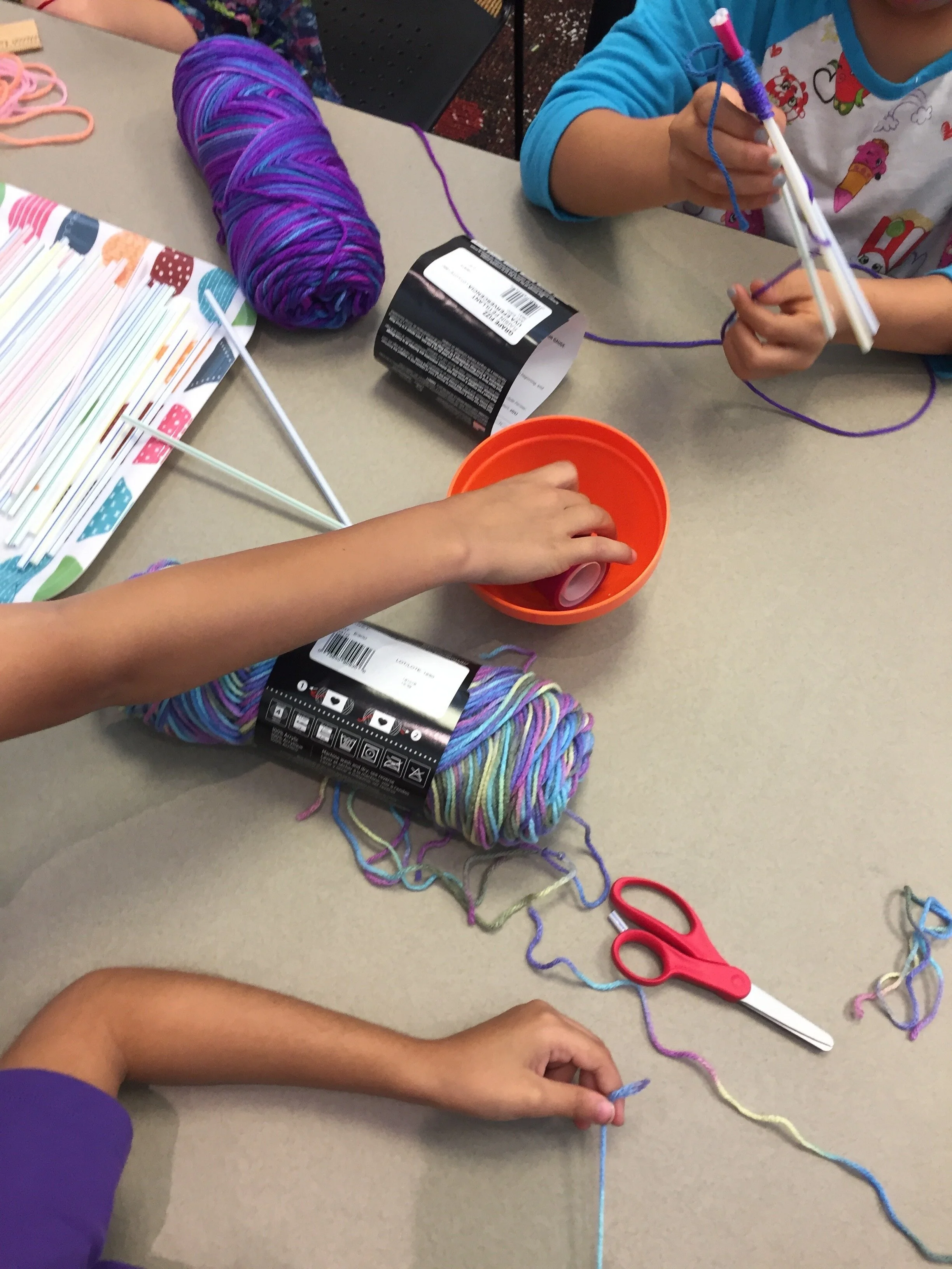 Workshop: Straw Weaving Bracelets for Tweens at Monrovia Public Library in Los Angeles County, 2017