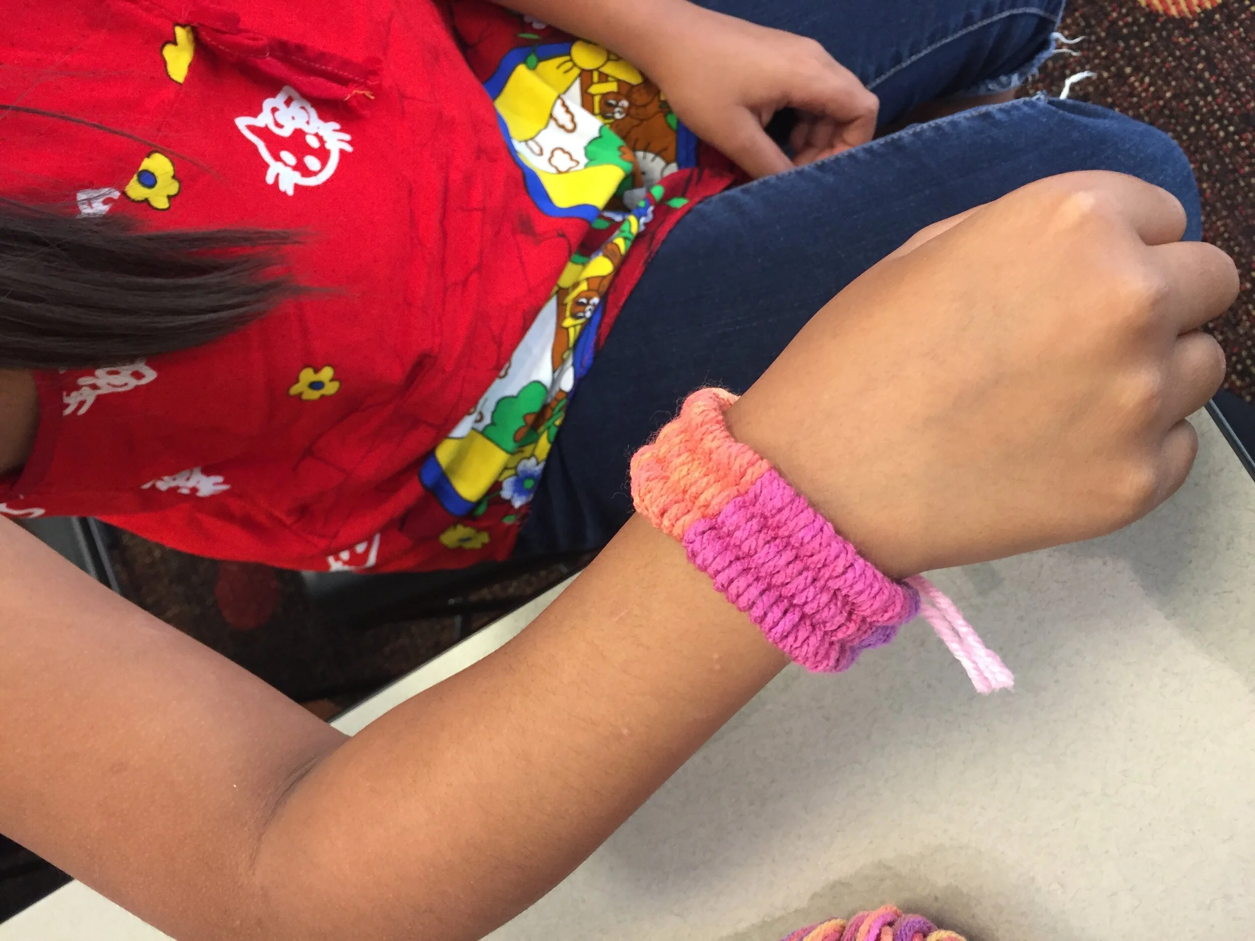 Workshop: Straw Weaving Bracelets for Tweens at Monrovia Public Library in Los Angeles County, 2017