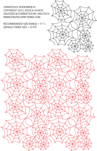 Spider Web by Jessica Schick -Digi-Tech - $.02 per sq in