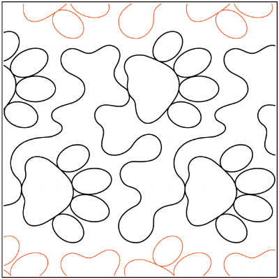 Puppy Paws - $.0175 per sq in