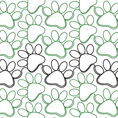Paw Tracks - $.02 per sq in