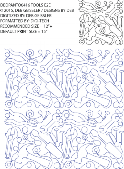 Tools - $0.02 per sq in